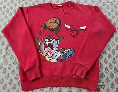 Vintage 90's Taz Chicago Bulls Sweatshirt Youth Size Large/XL • $40