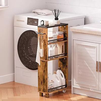 HOOBRO Rolling Cart Storage Cart For Laundry Room Kitchen Cart With Handle • $45.59