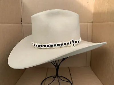 Vntg LONGHORN 5X Beaver Fur Felt Silver Belly Colt Cowboy Western Hat Sz 7 3/8* • $89