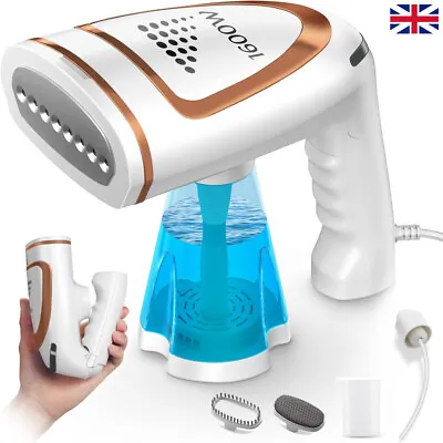 1600W Foldable Handheld Garment Steamer Travel Clothes Steamer With Water Tank • £19.99
