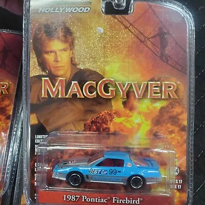 Lot Of 4 Pcs Greenlight Hollywood Macgyver 1987 Pontiac Firebird 1:64 Blue • $35.99