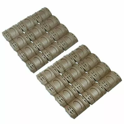 24 Pieces Universal 20mm Weaver Picatinny Rubber Rail Covers - Tan • $7.99