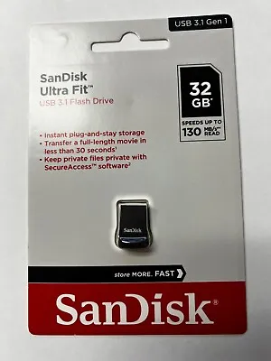 SanDisk 32GB Ultra Fit USB 3.1 Nano Flash Pen Drive - Lot Of 43 • $279.50