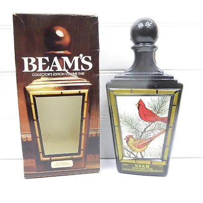 Cardinals Birds Collectors Edition - Vintage Empty Jim Beam Whiskey Decanter • $15
