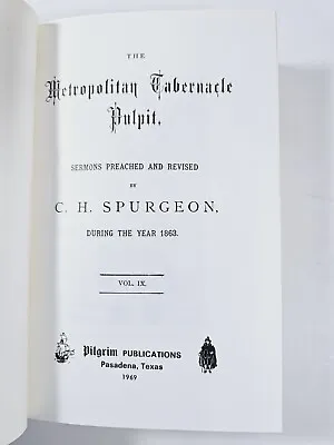 Metropolitan Tabernacle Pulpit 1863 By Charles Spurgeon • $24.99