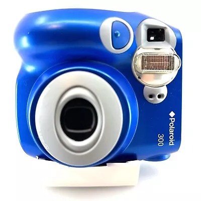 Polaroid 300 Instax Mini Instant Film Camera Blue W Wrist Strap • $28