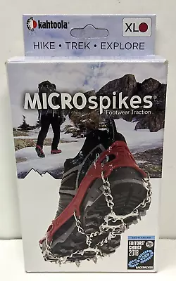 Kahtoola MICROspikes Ice Cleats Hike Work Red Size XL New • $57