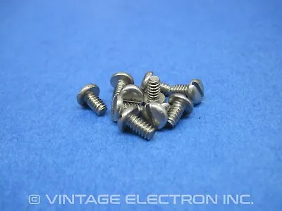 (10) Stainless Steel Slotted Pan Head Machine Screws - #6-32 X 1/4  • $1