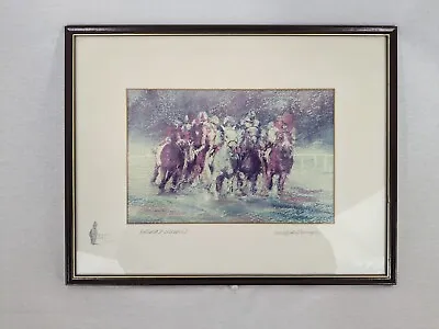 Horse Racing 'Desert Orchid' Signed Print By Keith Proctor 18'' X 14'' Free Post • £34.99
