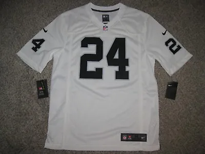 Marshawn Lynch Oakland Raiders Mens White Nike Game Jersey • $120