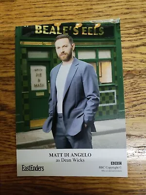 Matt De Angelo (EASTENDERS) UNSIGNED CAST CARD • £10