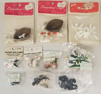 $24.80 • Buy Vintage Crafting Minatures Designland Crafts Birds Owls Seagulls Mushrooms Lot