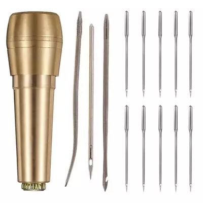 1 Set Sewing Shoe Repair Sewing Tool Needle Awl Leather Craft Boots Kit Tool NEW • $7.50