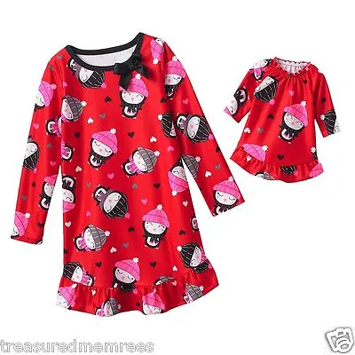 2 Piece Nightgown Pajamas With Matching Doll Outfit ~ Size 6 ~ New With Tags $26 • $11.75