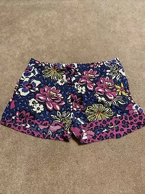 Vera Bradley Size Medium Floral Shorts With Adjustable Waist And Pocket • $14.99