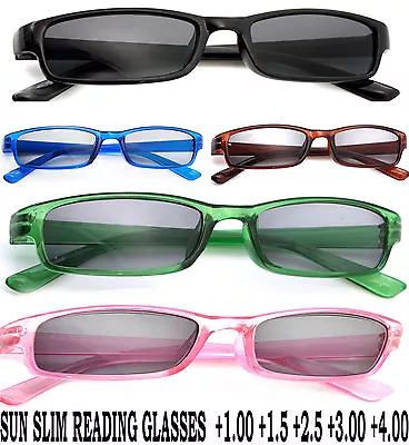 £5.99 • Buy Slim Sun Readers +1.0 +1.5 +2.5 +3.0 READING SUNGLASSES GLASSES HOLIDAY LA