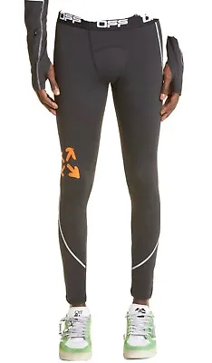 New NWT Men’s Off-White Compression Leggings Athletic Pants Off White L Large • $150