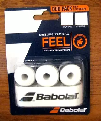 Babolat Syntec Pro / VS Original Feel Tennis Racquet Replacement Grip & Overgrip • $14.99