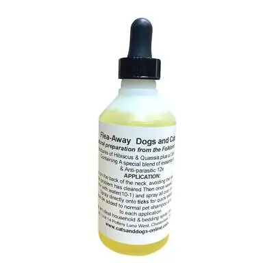 100% Natural Flea Away Spot On / One Years Prevention Treatment For Dogs & Cats • £14.99