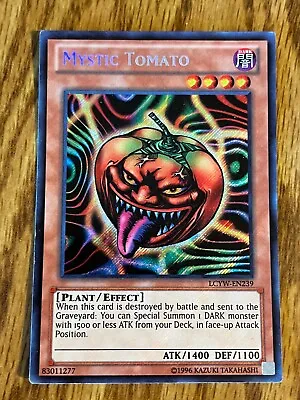 Yu-Gi-Oh! TCG Mystic Tomato LCYW-EN239 Secret Rare Unlimited Edition LP • $4