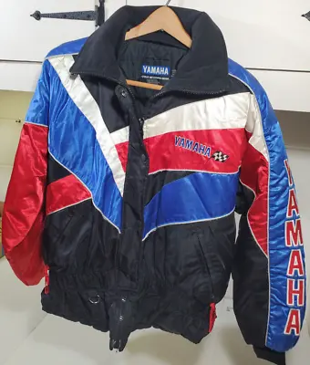 Vintage YAMAHA Sportswear Winter Snowmobile Racing Jacket Coat Women's Large • $34.95