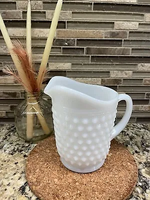 Vintage White Hobnail Milk Glass Creamer/pitcher - Beautiful • $13