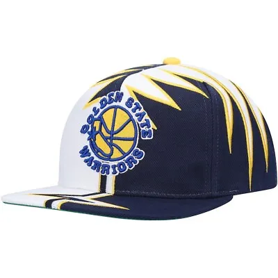 Mitchell & Ness Golden State Warriors Shockwave Mens Snapback Adjustable Hat Cap • $26.34