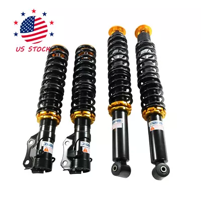 4×Coilover Lowering Shock Kit For VW MK2 MK3 GOLF JETTA Adjust Suspension • $209.97