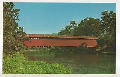 Covered Bridge LAURELTON PA Near MIFFLINBURG Union County Pennsylvania Postcard • $2.79