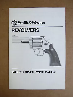 VINTAGE Factory Original SMITH & WESSON REVOLVERS SAFETY & INSTRUCTION MANUAL • $10.95