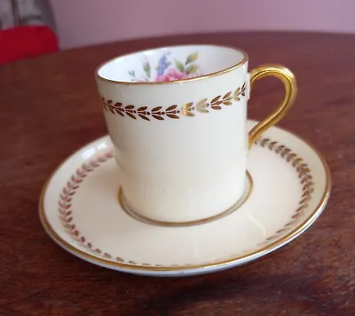 £9.99 • Buy Aynsley Coffee Cup And Saucer Set Essex Deco 7767