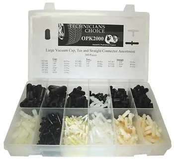 $133.50 • Buy 380 Pcs Vacuum Caps W/ Tee And Straight Fittings Connectors Assortment Kit