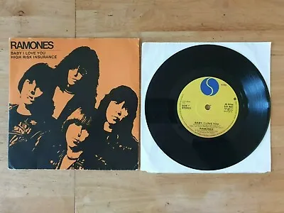 Ramones  Baby I Love You  7  Single UK 45 Rpm 1980  ~ Sire SIR 4031~ NM/NM- • £12