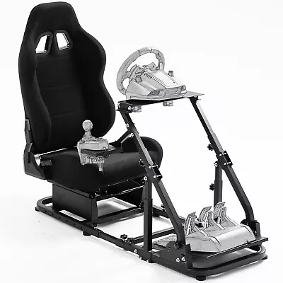 Marada Racing Simulator Cockpit With Gaming Seat Fit Logitech G29 G920 G923 GPRO • $286.99