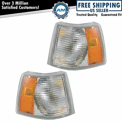 Corner Side Marker Turn Signal Parking Light Lamp Pair Set For 94-97 Volvo 850 • $55.09