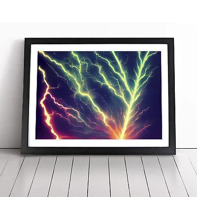 Electrifying Lightning Bolts Vol.2 Wall Art Print Framed Canvas Picture Poster • £14.95