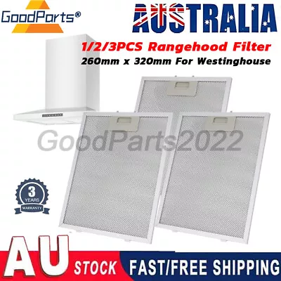 1/2/3pcs RANGEHOOD FILTER For WESTINGHOUSE E653010 260 X 320mm RANGE HOOD FILTER • $38.59