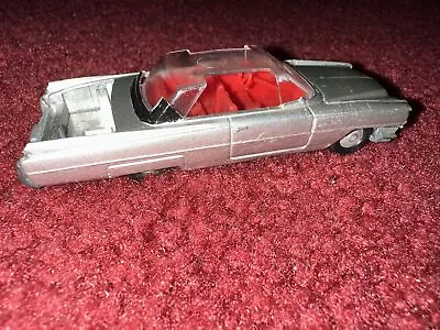 Vintage Mini Dinky No.20 Silver 1963 Cadillac Coupe De Ville +Custom Clear T-Top • $18.95