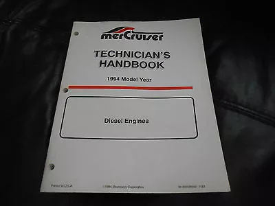 Mercruiser Marine Service Manual For 1994 Diesel Engines • $25
