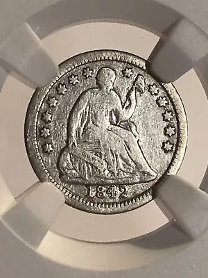 1842 Seated Liberty Half Dime • $4.25