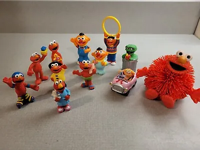 Lot Of 12 Sesame Street Figurines Cookie Monster Elmo • $12.99