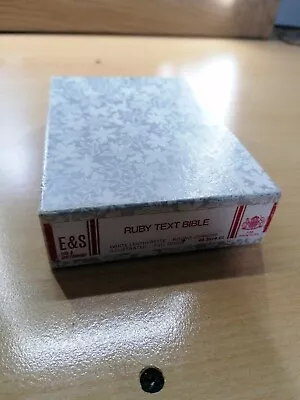 Eyre And Spottiswoode Bible  Ruby Text Foil Edges • £7.99