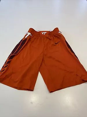 Game Worn Used Virginia Tech Hokies Basketball Shorts Nike Size 36 • $60