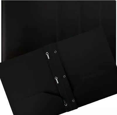 Better Office Products Black Plastic 2 Pocket Folders 8.5 X 11 Inch  • $34.49