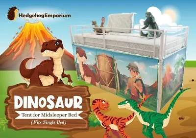 HedgehogEmporium Tent For Midsleeper Cabin Bed Mid Sleeper Danny The Dinosaur • £32.99