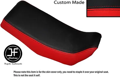 Red And Black Automotive Vinyl Custom Fits Honda Qr 50 Dual Seat Cover Only • £142.53