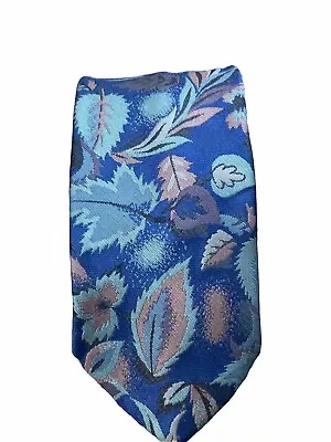  LOUIS PHILIPPE Necktie Blue Multicolour Design Neck Tie • £1.50