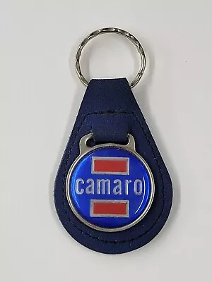 Vintage Multicolored Chevrolet Camaro Leather Keychain With Medallion. Unbranded • $9.99