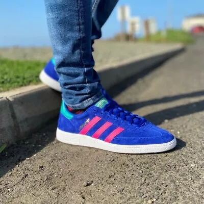 Adidas Handball Spezial Mens Shoes Royal Blue.size Uk-7.5-11.5 • £52.99