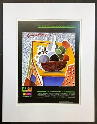 DAVID HOCKNEY - Hand Signed Vintage Multi-Colored 14x18 Print Matted Frame Ready • £204.89